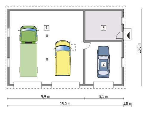 Rzut parteru POW. 134,1 m²