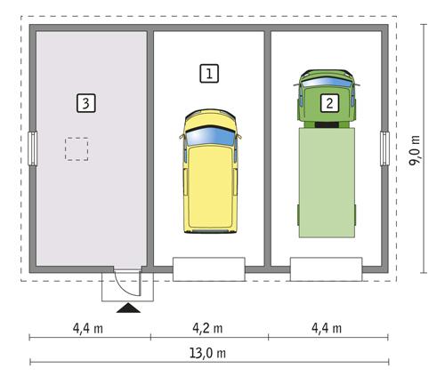 Rzut parteru POW. 101,5 m²