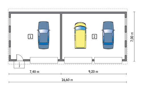 Rzut parteru POW. 102,8 m²