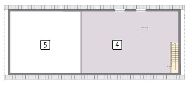 Rzut piętra POW. 86,0 m²