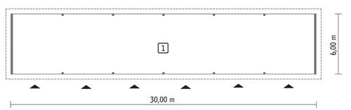 Rzut parteru POW. 179,5 m²