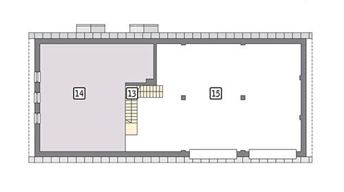 Rzut poddasza POW. 79,5 m²