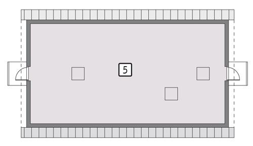 Rzut poddasza POW. 76,1 m²