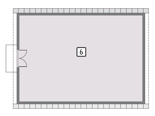 Rzut poddasza POW. 128,7 m²