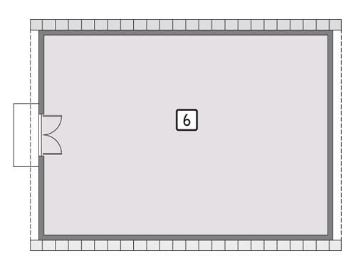 Rzut poddasza POW. 128,7 m²