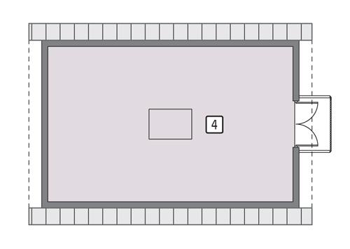 Rzut poddasza POW. 55,3 m²