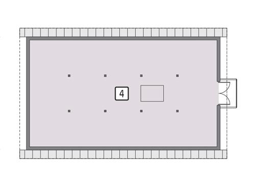 Rzut poddasza POW. 108,8 m²