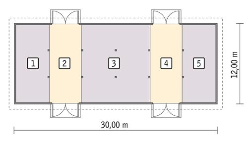 Rzut parteru POW. 339,3 m²
