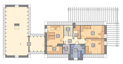 Rzut poddasza POW. 188,3 m²
