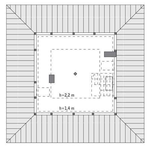 Rzut poddasza: Do indywidualnej adaptacji (31,0 m2 powierzchni użytkowej)