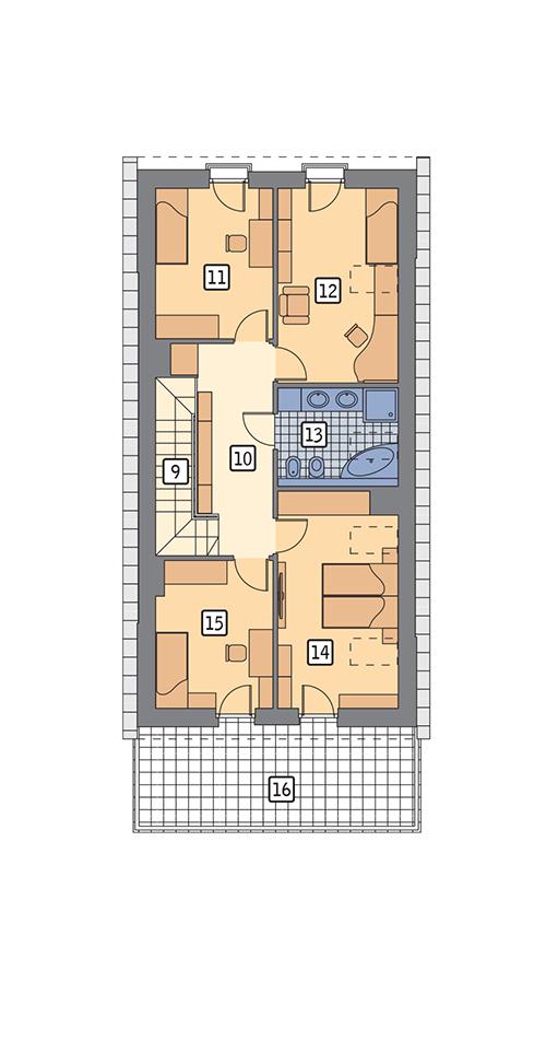 Rzut poddasza POW. 94,4 m²