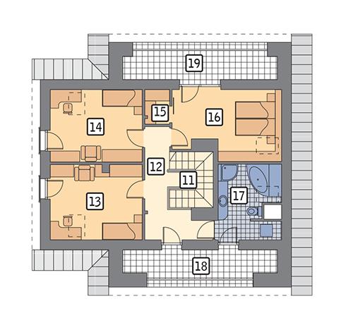 Rzut poddasza POW. 94,3 m²