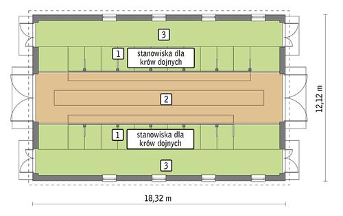 Rzut przyziemia POW. 197,8 m²