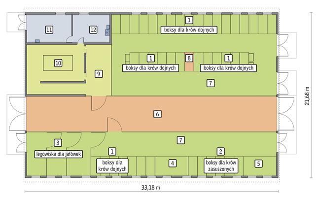 Rzut przyziemia POW. 678,5 m²