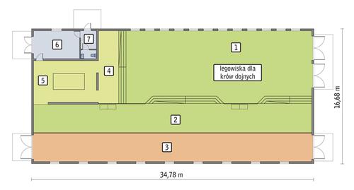 Rzut przyziemia POW. 541,3 m²