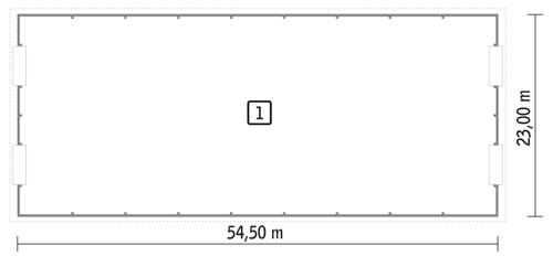 Rzut parteru POW. 1 211,9 m²