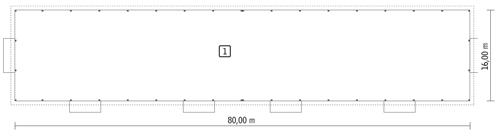 Rzut parteru POW. 1 277,1 m²