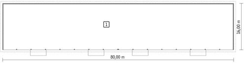 Rzut parteru POW. 1 250,4 m²