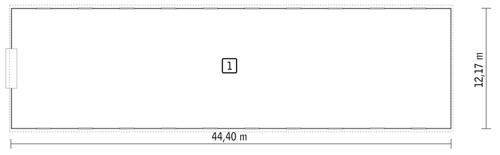 Rzut parteru POW. 531,3 m²
