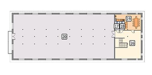 Rzut poddasza POW. 500,0 m²
