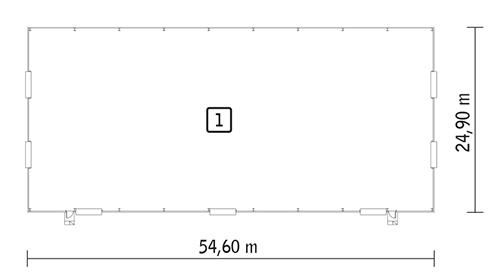 Rzut parteru POW. 1 320,0 m²
