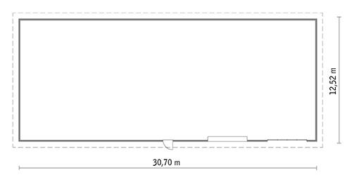 Rzut parteru POW. 367,8 m²