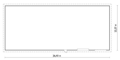 Rzut parteru POW. 551,3 m²