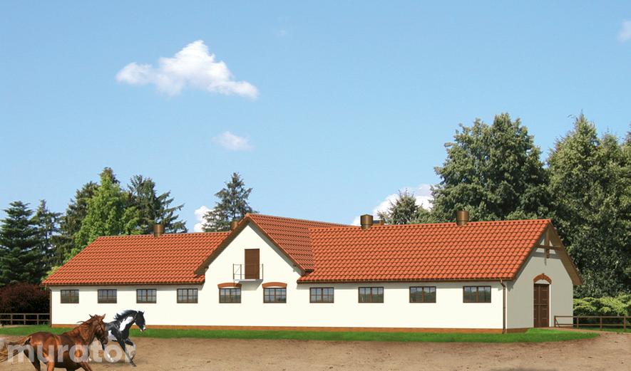 S10 Stajnia dla 17 koni z częścią mieszkalną i poddaszem gospodarczym S10 Stajnia dla 17 koni z częścią mieszkalną i poddaszem gospodarczym