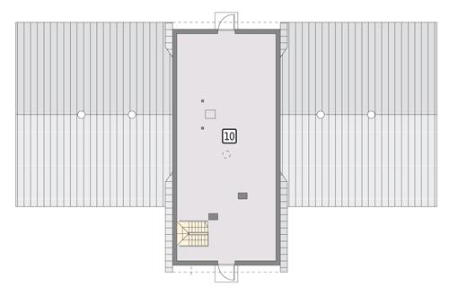 Rzut poddasza POW. 110,4 m²