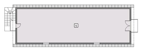 Rzut poddasza POW. 126,7 m²