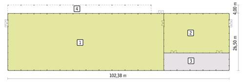 Rzut parteru POW. 2 606,7 m²