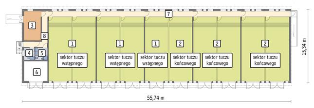 Rzut przyziemia POW. 771,6 m²