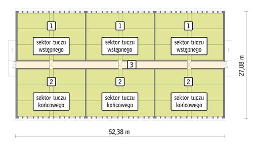 Rzut przyziemia POW. 1 313,1 m²