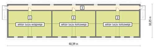 Rzut przyziemia POW. 363,3 m²