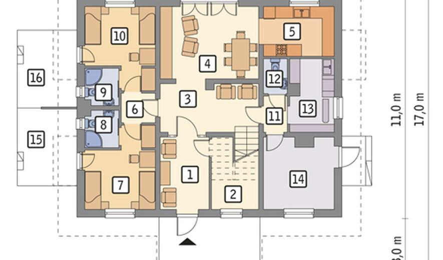U05 Budynek mieszkalny (agroturystyczny, całoroczny) 