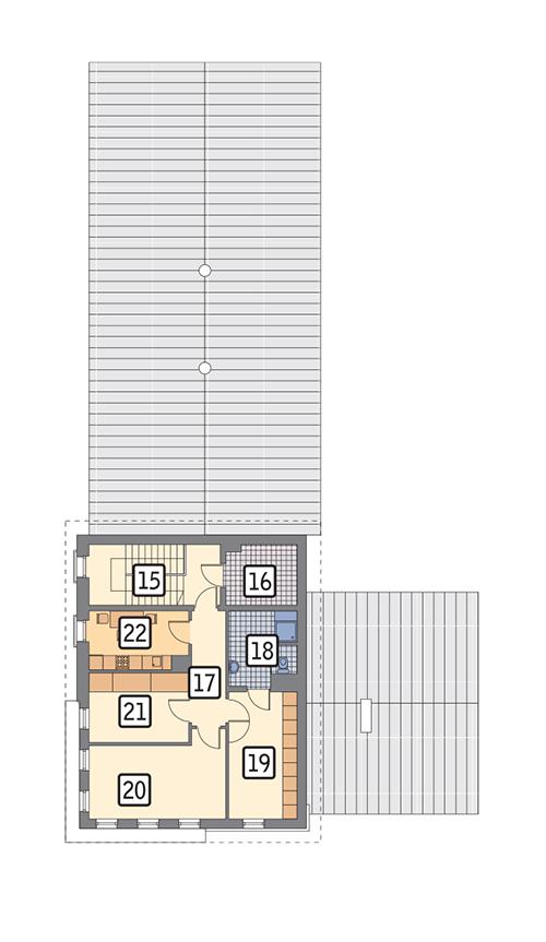 Rzut piętra POW. 94,4 m²