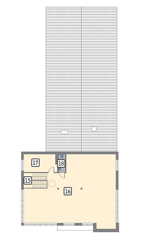 Rzut piętra POW. 184,4 m²