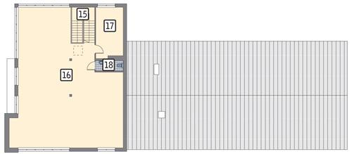 Rzut piętra POW. 184,4 m²