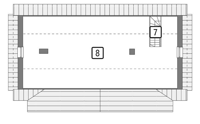 Rzut poddasza POW. 106,0 m²