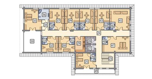 Rzut poddasza POW. 397,6 m²