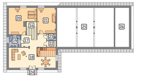 Rzut poddasza POW. 130,0 m²