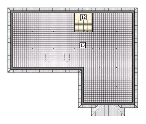 Rzut poddasza POW. 236,8 m²