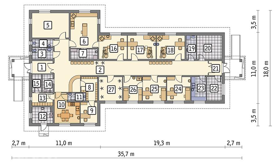 UC36a Budynek usługowy (punkt opieki medycznej)