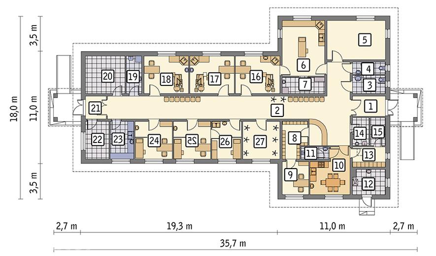 UC36a Budynek usługowy (punkt opieki medycznej) UC36a