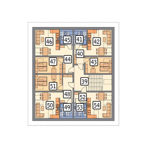 Rzut poddasza POW. 181,5 m²