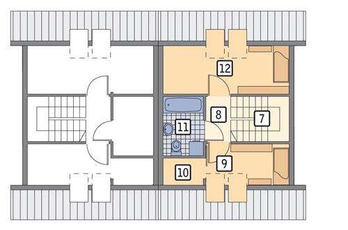 Rzut poddasza POW. 36,6 m²