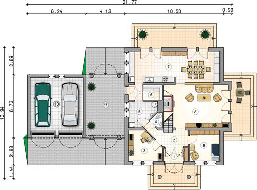 Rzut parteru POW. 0,0 m²