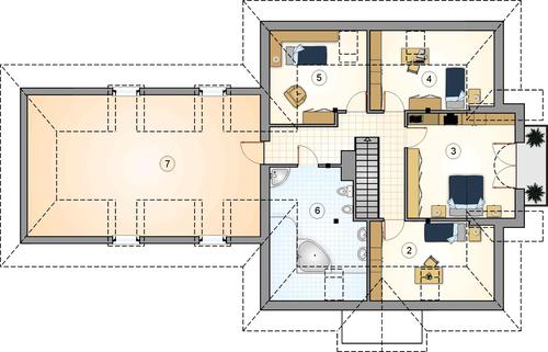 Rzut poddasza POW. 0,0 m²