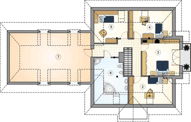 Rzut poddasza POW. 0,0 m²
