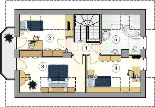 Rzut poddasza POW. 0,0 m²